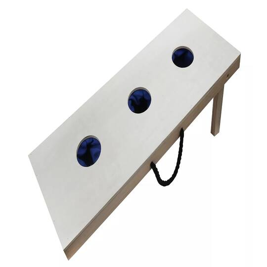 3 Hole Cornhole Real Wood Bean Bag Toss